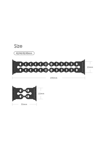 Apple Uyumlu  Watch  10 42mm - 38/40/41mm Kordon Silikon Örgü Ayarlanabilir 2/3/4/5/6/se/7/8/9