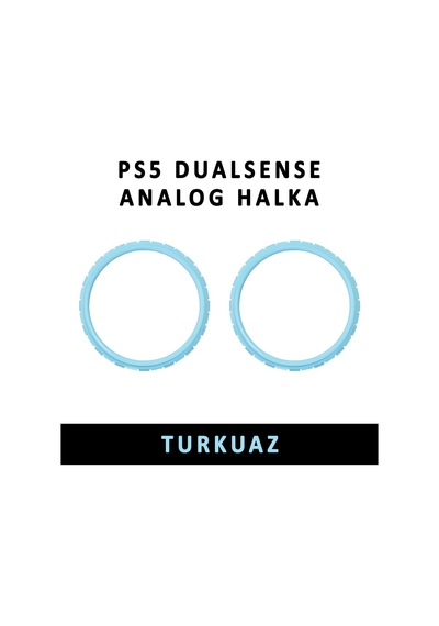 Ps5 Ring Dualsense Analog Çerçevesi Playstation 5 Kol Tamir Parçası 2 Adet Halka Turkuaz