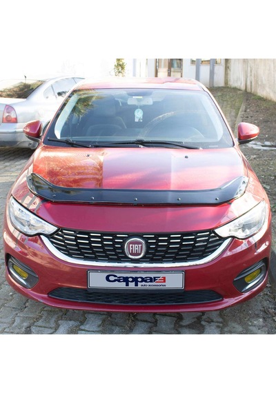 Cappafe Fiat Egea Ön Kaput Koruyucu Rüzgarlık 4Mm Abs 2015-›