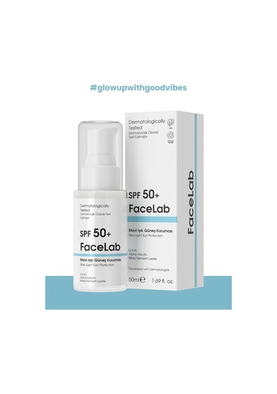 Facelab Alpha Arbutin İçerikli Spf 50 Ve Mavi Işık Güneş Koruması Blue Light Sun Protection 50 Ml 68436582