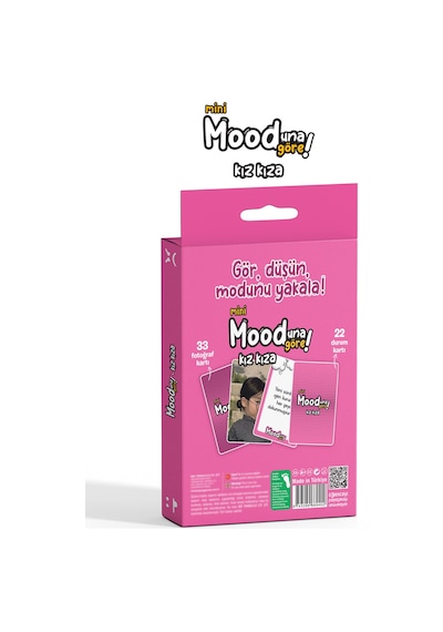 Mooduna Göre Mini - Kız Kıza Arkadaş & Aile İçin Kutu Oyunu Kart Oyunu