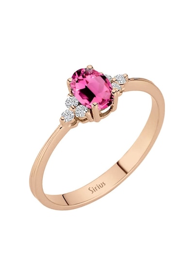 Sirius Pırlanta Ve Oval Pembe Turmalin Taşlı Yüzük 0817R0255