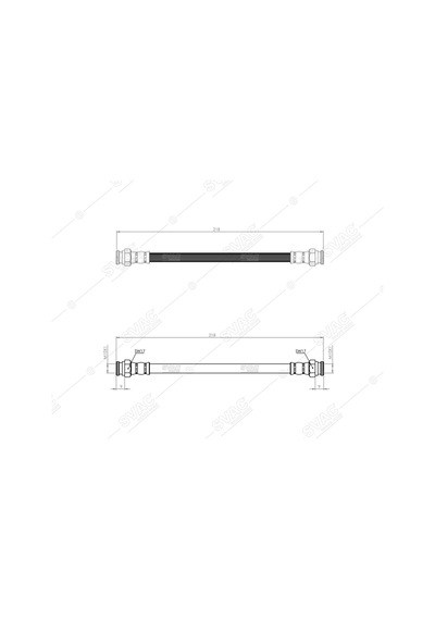 SVAC 900137 Arka Fren Hortumu Uno 85-