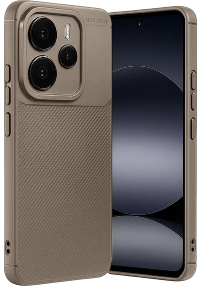 Newface Xiaomi Note 14 5g Auto Focus Karbon Kapak - Kahverengi Çok Renkli
