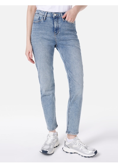 Colins 703 Cl1064309 Carla Dar Kesim Normal Bel Düz Paça Kadın Pantolon Mavi