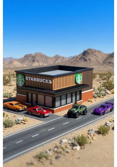 Starbucks İşletme Tasarımlı Diorama 1:64