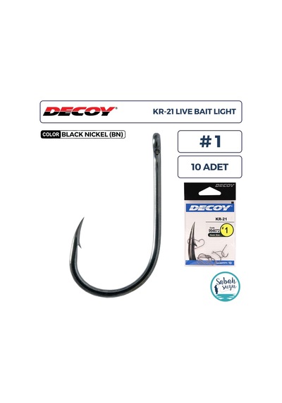 Decoy Kr-21 Live Bait Light Delikli Olta İğnesi Bn 1 10 Adet
