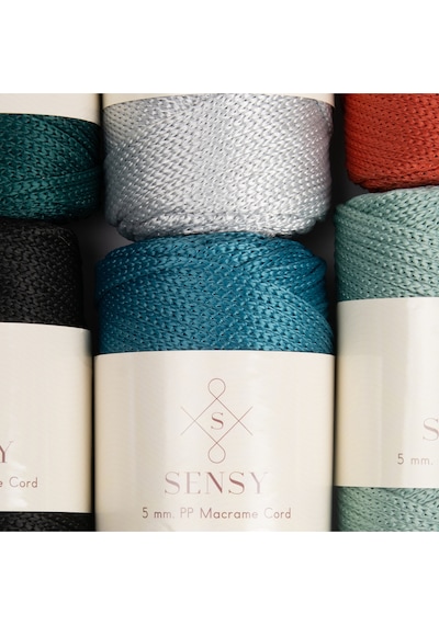 5 Mm - 400 Gr Polyester Makrome Ipi Sarı 95 M Polyester Makrome Ip Supla Ip Ve Çanta Ipliği