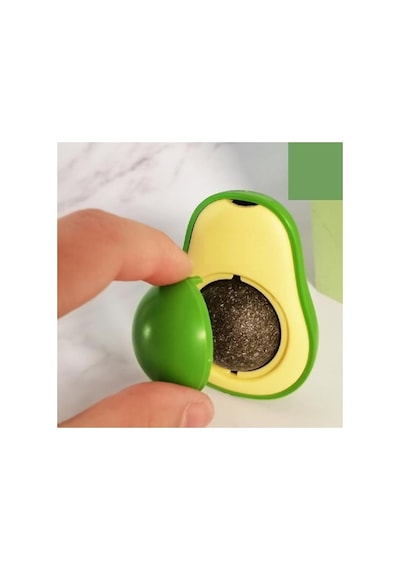 Avokado Kedi Nanesi Topu - Yapışkanlı Tasarım