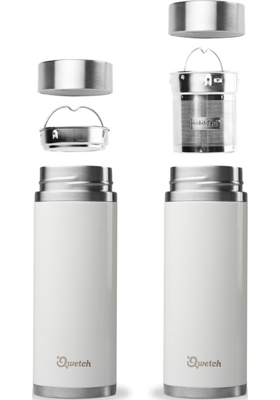 Qwetch Qt5030 Isı Yalıtımlı 400 ML Termos - Ipeksi Beyaz