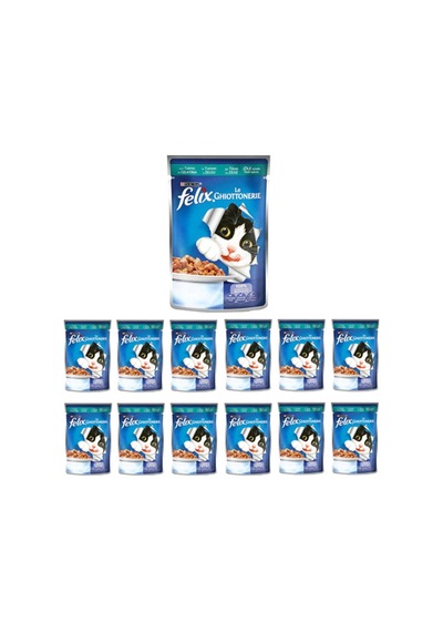 Felix Ton Balıklı Yetişkin Kedi Pouch 85 Gr X 12 Adet
