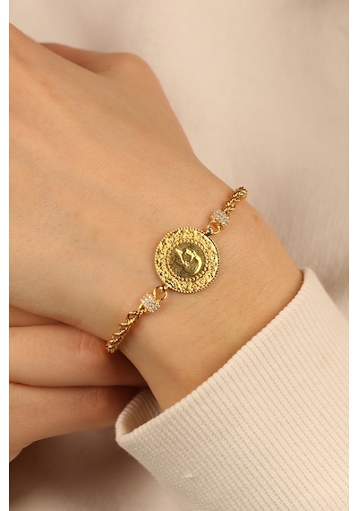 Çgk Çiğdem Gürel Kuyumculuk Çeyrekli Halat Altın Bileklik Gold