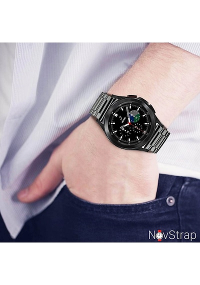 Samsung Galaxy Uyumlu Watch 4 Kordon 40-42-44-46 Mm Çelik Metal (20 Mm)