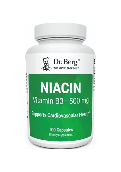 Dr.berg Nıacın Vitamin B3 500 Mg 100 Capsules