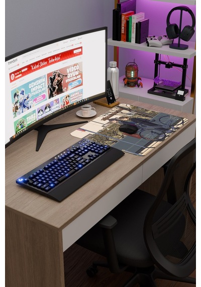 Boku No Kokoro No Yabai Yatsu Anime V1 - 48x40 Xl Gaming Kauçuk Kaymaz Taban Mouse Pad Fare Altlığı