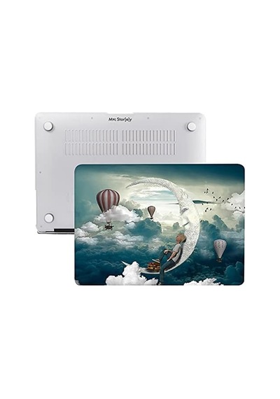 Macbook Air 13 İnç Kılıf A1369 A1466 Uyumlu Hard Case Sert Koruyucu Kapak İnce Hafif Çizilme Korumalı Desenli Baskılı 2010-2017 Yeşil