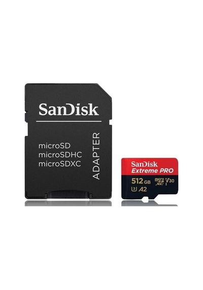 Extreme Pro 512gb 200/140mb/s Microsdxc Uhs-ı A2 V30 Adaptörlü Hafıza Kartı Sdsqxcd-512g-gn6ma