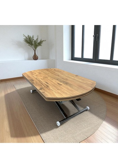 Oval Yan Baştan Açılır Akıllı Masa Üst Tabla Mdf Yüksekliği Ayarlanabilir Pratik Krom Kaplama Atlantik - Çam Oval Yan Baştan Açılır Akıllı Masa Üst Tabla Mdf Yüksekliği Ayarlanabilir Pratik Krom Kaplama Atlantik - Çam