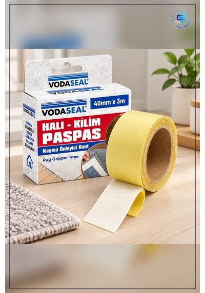 Halı Kilim Paspas Kaydırmaz Yapıştırıcı Bant 40mm X 3m Merdiven Y
