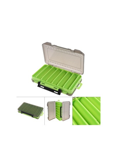 Shufa Lure Box Çift Taraflı Kutu 105mm - Yeşil
