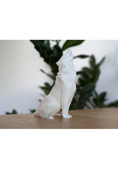 Masaüstü Biblo Bozkurt Uluyan Kurt 12 Cm Hediyelik 1 Adet