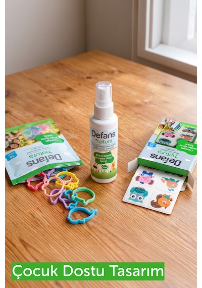 Defans Natura Serisi Bileklik+ Sticker + Vücut Spreyi 50 Ml