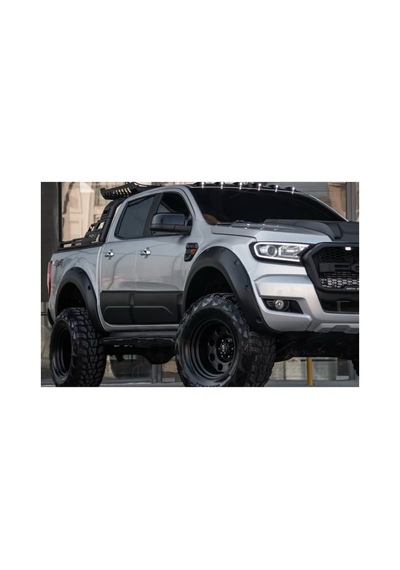 Ford Ranger T6 T7 T8 2012-2022 Kapı Kaplama Seti Yan Kapı Koruma Mat Siyah