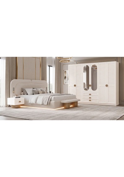 Atlantik Mdf Bazalı Yatak Odası Takımı