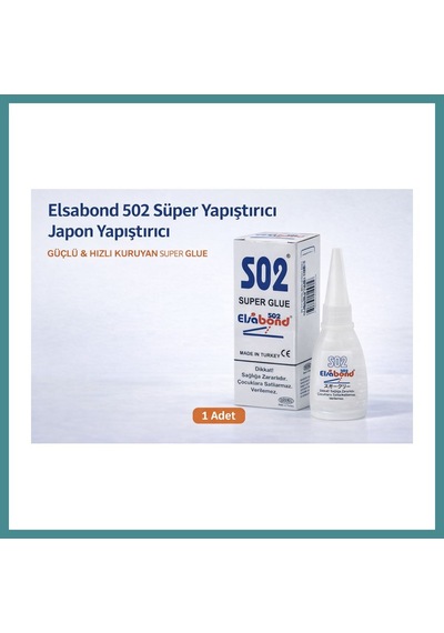Bezos Elsabond 502 Süper Yapıştırıcı Japon Yapıştırıcı 20g Güçlü Hızlı Kuruyan Super Glue 1 Adet Mac Standart