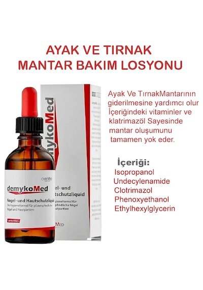 Demykomed El Ayak ve Tırnak Solüsyonu 50 ML