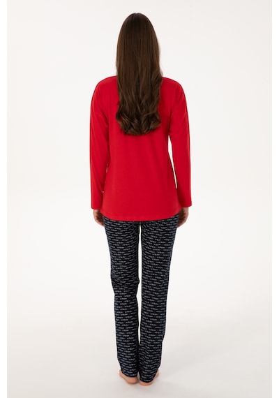 U.s. Polo Assn. Kadın Kırmızı Pijama Takım 50318886-vr030 Kırmızı