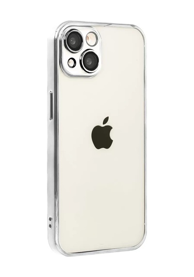 Newface Apple iPhone Uyumlu 15 Razer Lensli Silikon - Gümüş Belirtilmemiş