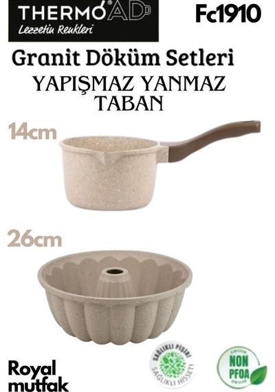 Thermoad 2'li Vizon Set Sosluk&sütlük-kek Kalıbı Vizon