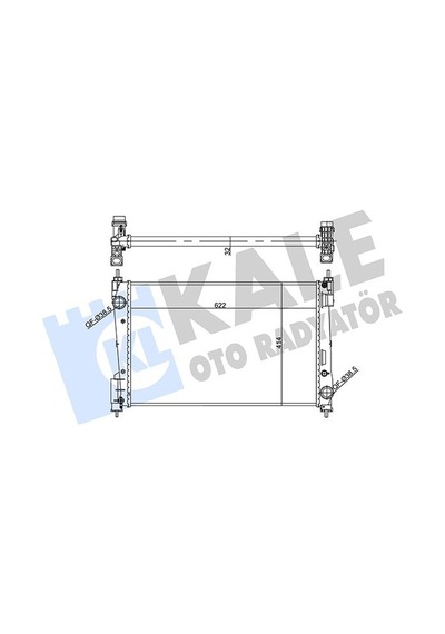 Kale 356955 Motor Su Radyatörü - Opel Corsa D 2006-2014 1.3 Cdti Dizel Manuel Şanz. 1300297 - 13313296 - 55700448 - 55704136