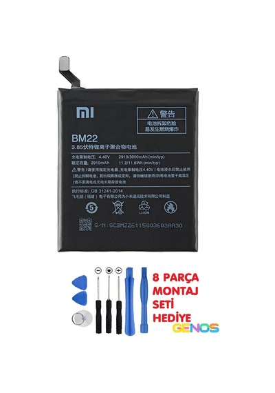 Xiaomi Mi 5 Bm22 Batarya Pil + Montaj Set
