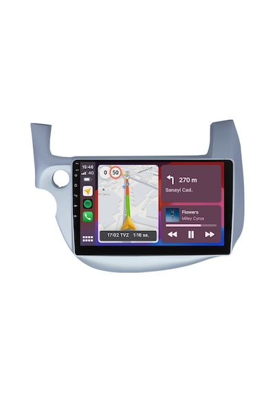 Honda Jazz Android Multimedya Sistemi 2009-2014 8gb Ram, 64gb Hafıza, Bluetooth, Carplay & Android Auto Kamera  9"