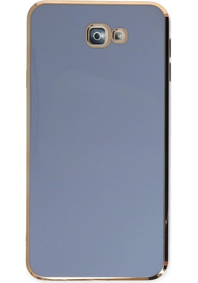 Samsung Galaxy Uyumlu J7 Prime Kılıf Volet Silikon - Mavi
