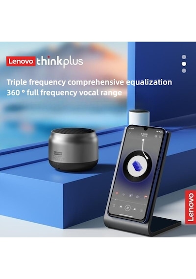Lenovo K30 Wireless Bluetooth Speaker With Bass Emulates The Metal Texture Of Car İnterior And Ou...