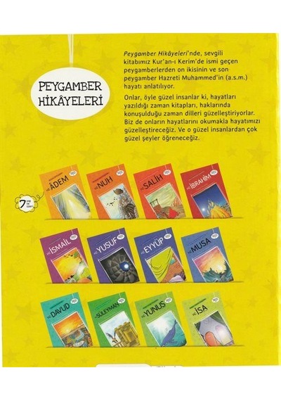 Peygamber Hikayeleri Serisi 13 Kitap Takım 7+ Yaş Renkli Res...