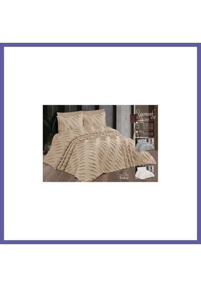 Bezos Çift Kişilik Yatak Örtüsü Kapi 3 Parça Yatak Örtüsü Bedspread Nıda Çok Renkli