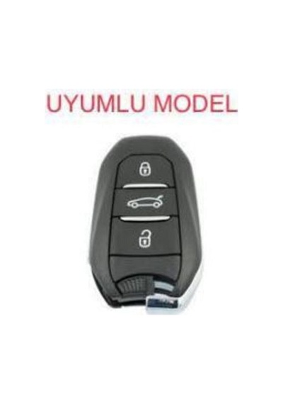 Peugeot 308 508 2008 3008 4008 5008 Uyumlu Silikon Anahtar Kılıfı