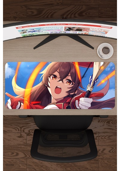 Amber Genshin Impact Anime Gacha V2 - 70x30 Xl Gaming Mouse Pad Fare Altlığı