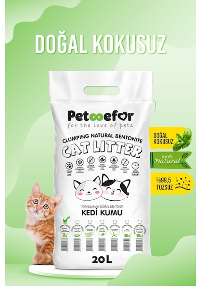 Petefor Natural Kedi Kumu 20 L