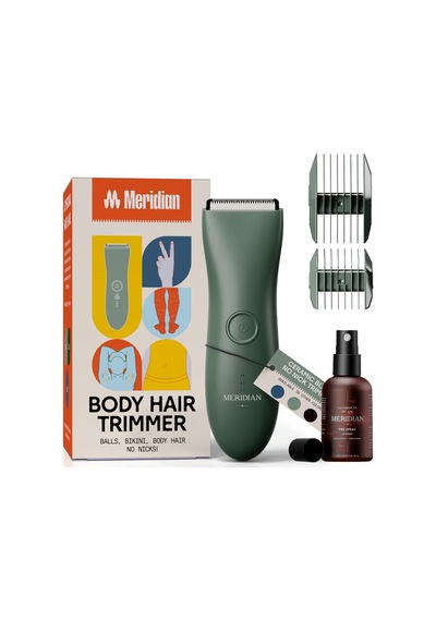 Meridian Intimate Razor Erkek Elektrikli Intimate Spreyli 50 Ml Testis Jilet Kasık Kılları, Koltuk Altı Ve Göğüs İçin Erkek Vücut Tıraş Makinesi Su Geçirmez,cilt Dostu 90 Dakikalık Pil Yeşil Diğer