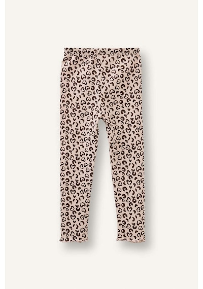 Defacto Leopar Desenli Fitilli Kaşkorse 2li Tayt Kız Bebek H3004a526sper105 Ekru-er105