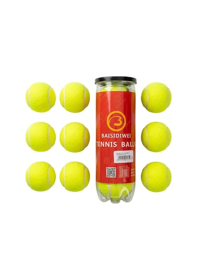 Ers- Tenis Topu 9 Lu Set Antrenman Ve Maç İçin Dayanıklı Toplar Çok Renkli