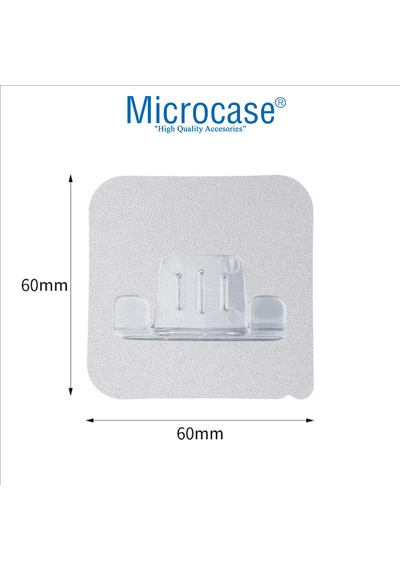 Microcase Güçlü Yapışkanlı Tıraş Bıçağı Tutucu Askılığı -al4940 2 Adet Şeffaf