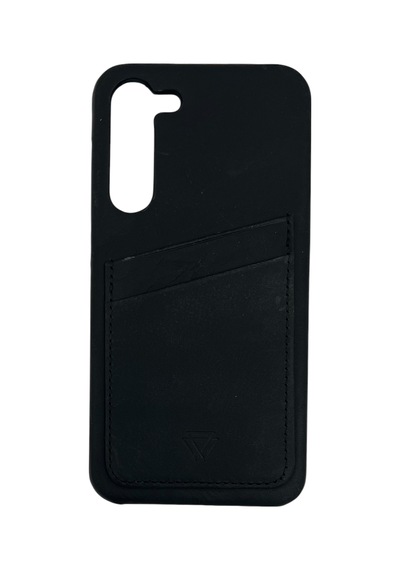 Zawa Samsung Galaxy S23 Plus Uyumlu Suni Deri Kartlık Arka Koruma Kılıf - Yeşil -