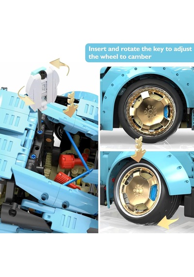 Jm Bricklayer Technic Araba Seti, 1:8 Ölçekli Spor Araba Modeli, Yetişkin Ve Çocuklar Için Parçalı Setler Çok Renkli Jm Bricklayer Technic Araba Seti, 1:8 Ölçekli Spor Araba Modeli, Yetişkin Ve Çocuklar Için Parçalı Setler Çok Renkli