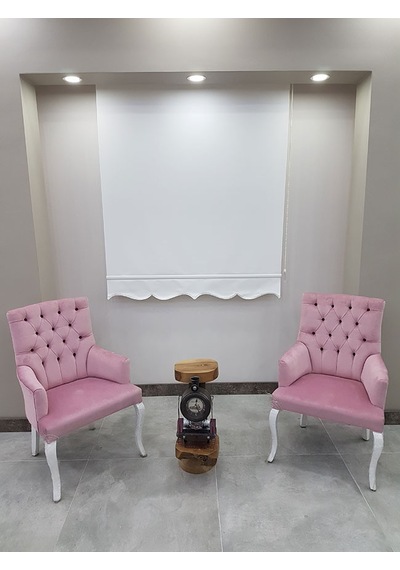 Bbb Düz Stor Perde Etekli 3 Renk Seçeneği Krem